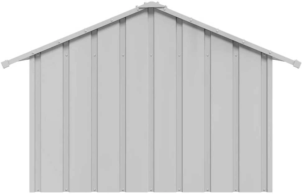 šunų namelis su stogu 83x130x85 cm cinkuoto plieno