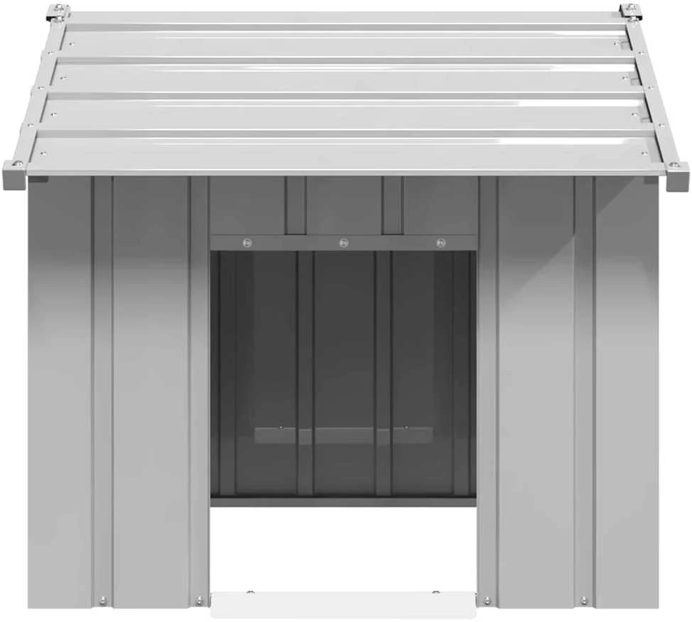 šunų namelis su stogu 85x107x81 cm cinkuoto plieno
