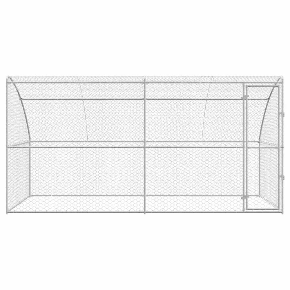 Šunų narvas 2 vnt. Sidabrinė 4 x 2 x 2 m Galvanizuotas plienas
