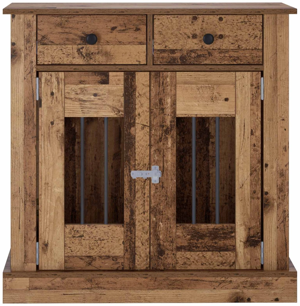 Šunų narvas baldams Sendintos medienos 80 x 47,5 x 80 cm