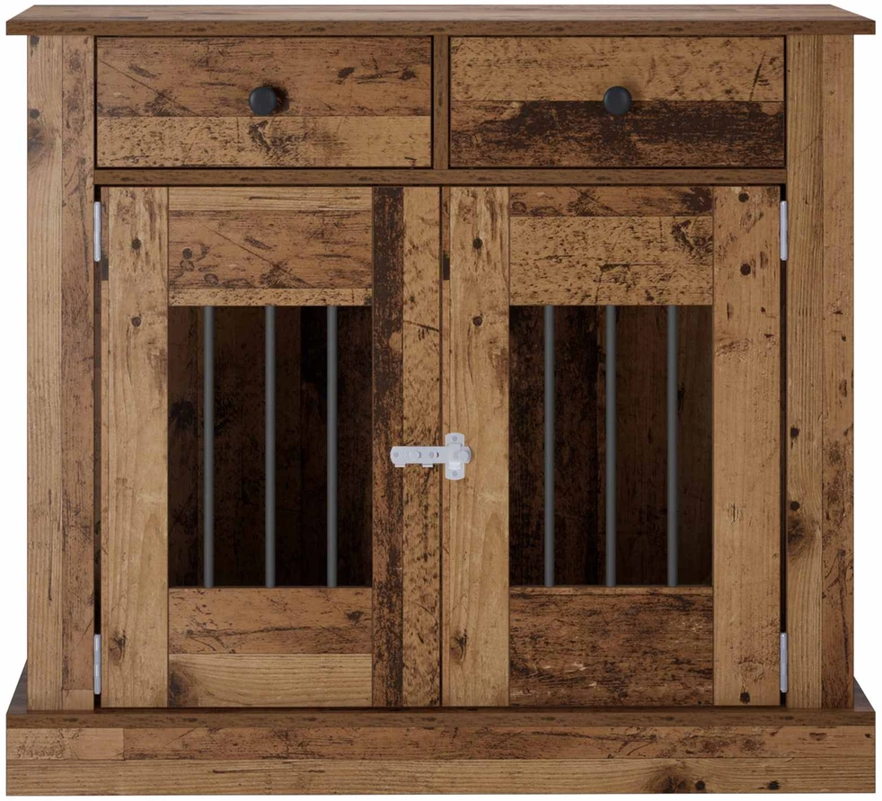 Šunų narvas baldams Sendintos medienos 90 x 47,5 x 80 cm