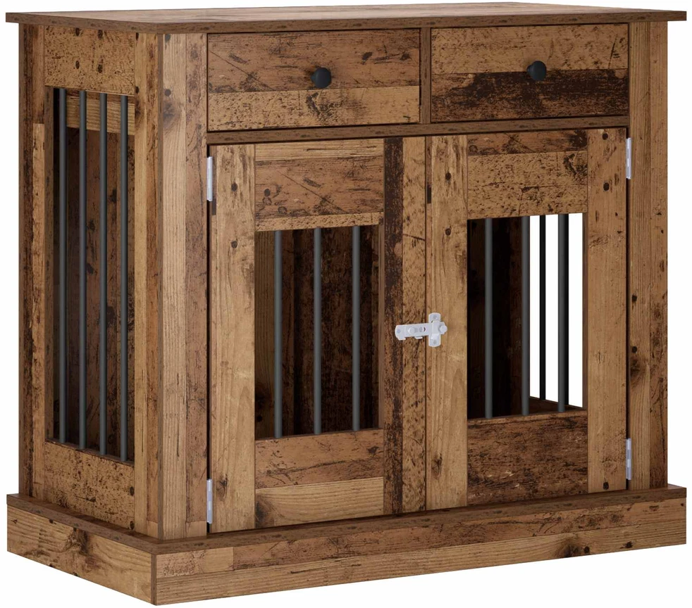 Šunų narvas baldams Sendintos medienos 90 x 47,5 x 80 cm