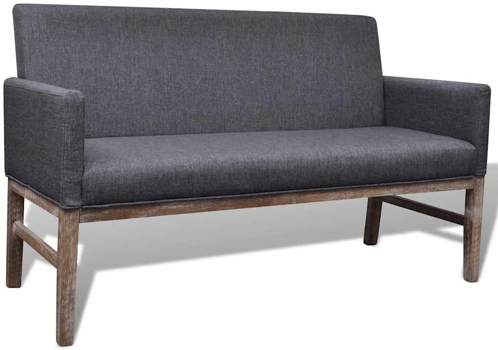 Sofa Suol. su pagalv., audinys, brazil. kaučiukmedis, tams. pilk.