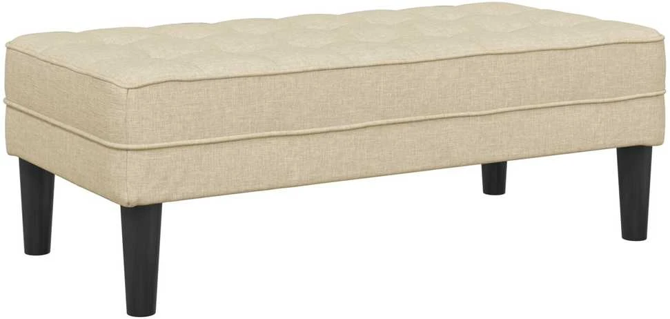 suoliukas su pagalve Kreminė 113 x 57 x 39 cm audinys