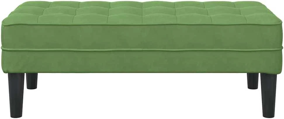 suoliukas su pagalve Šviesiai žalia 113 x 57 x 39 cm Aksomas