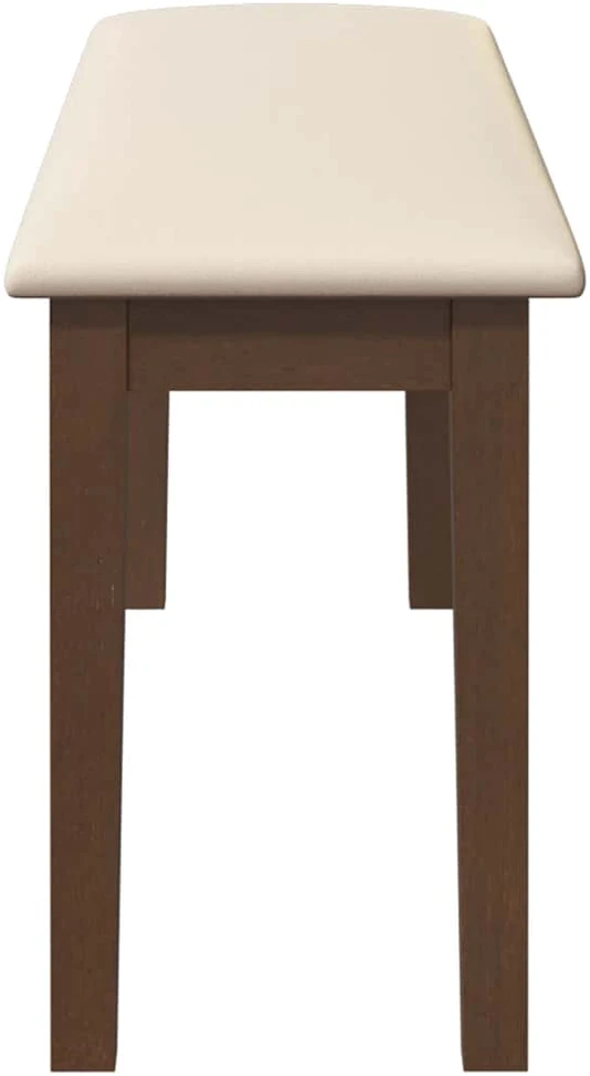 Suoliukas 110 cm Ruda medžio masyvo guma