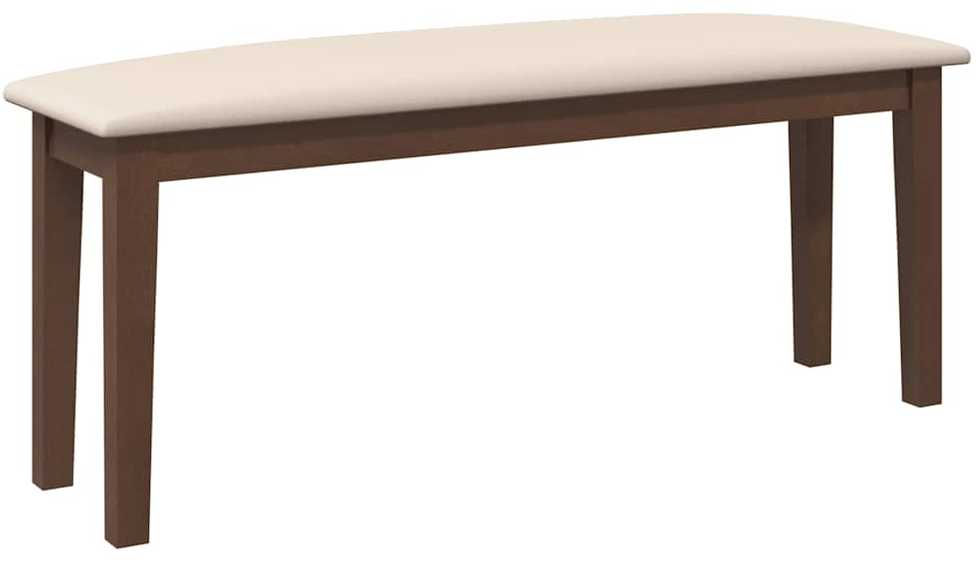 Suoliukas 110 cm Ruda medžio masyvo guma