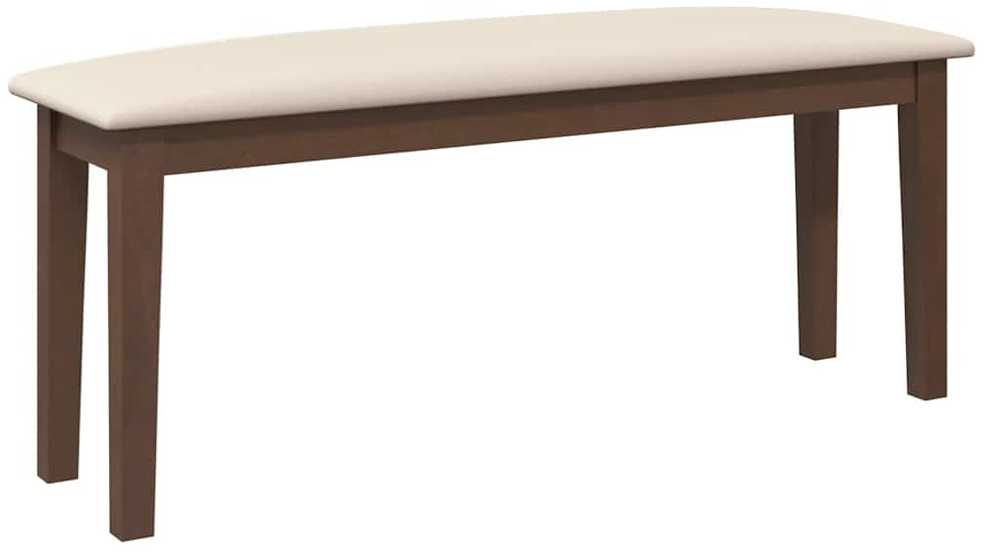 Suoliukas 110 cm Ruda medžio masyvo guma