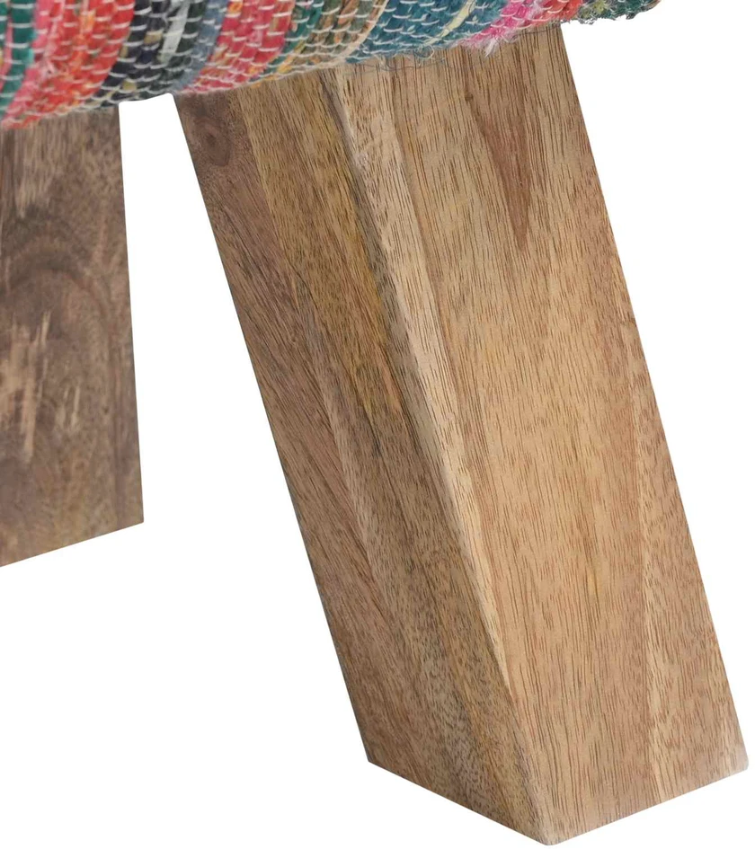 suoliukas 110 x 30 x 45 cm Tikra oda Įvairiaspalvis