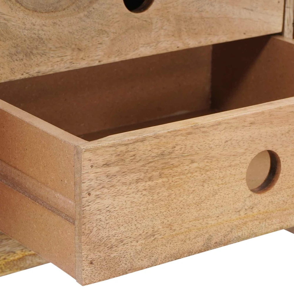 suoliukas 110 x 30 x 45 cm Tikra oda Ruda