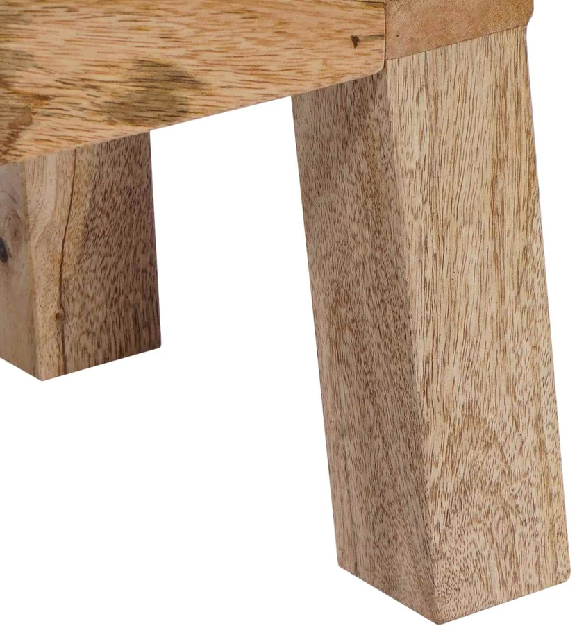 suoliukas 110 x 30 x 45 cm Tikra oda Tamsiai rudas
