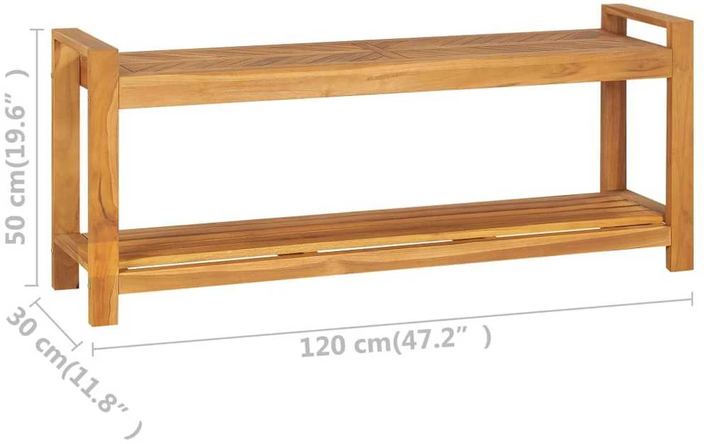 Suoliukas, 120cm, tikmedžio medienos masyvas