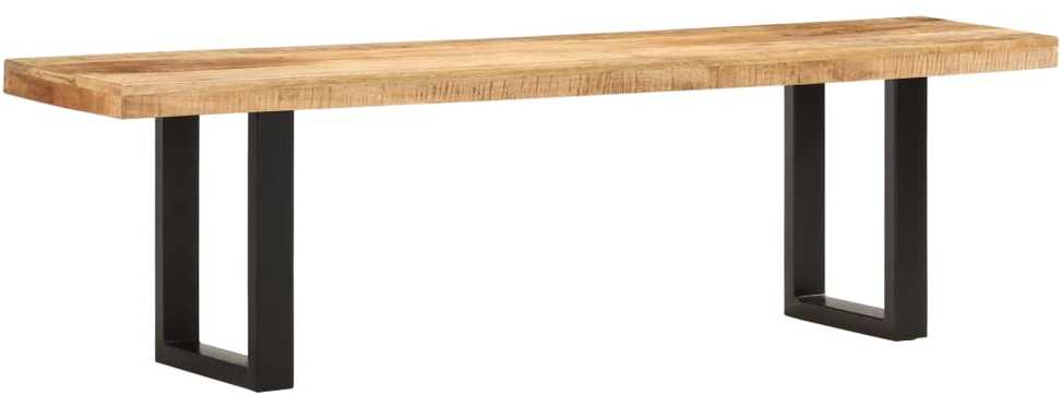 Suoliukas, 160cm, neapdorotos mango medienos masyvas ir plienas