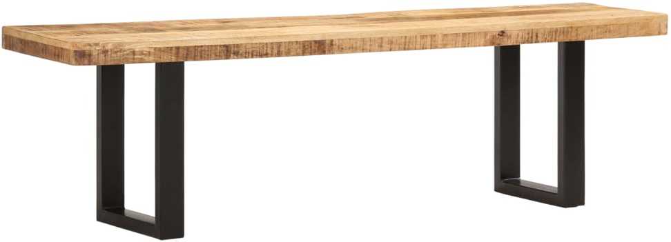 Suoliukas, 160cm, neapdorotos mango medienos masyvas ir plienas