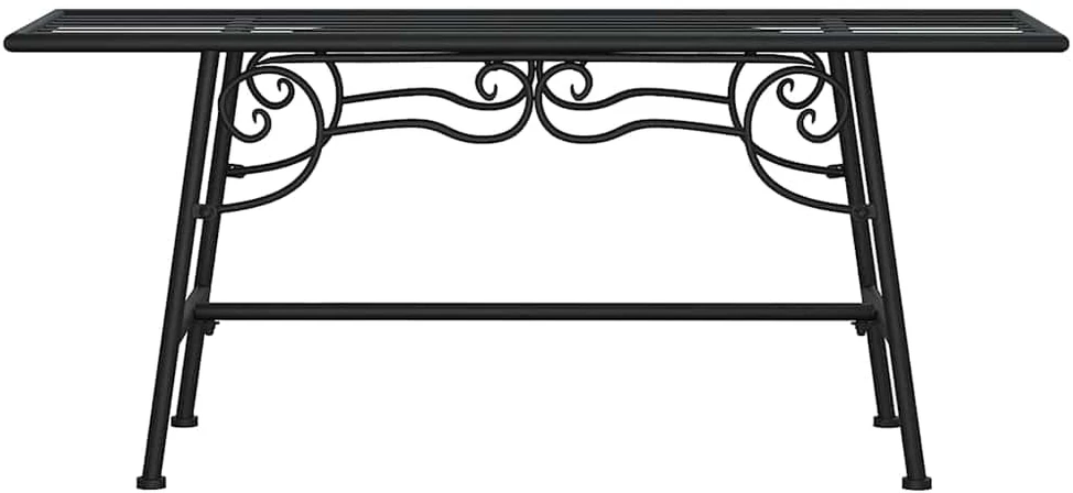 Suoliukas aplink medį, juodos spalvos, 110cm, plienas