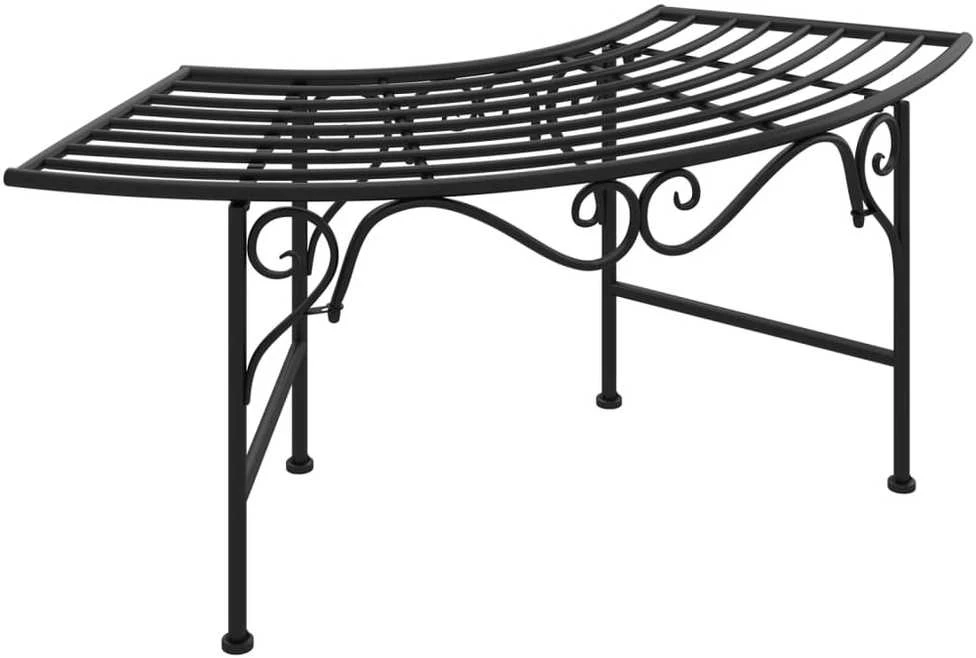 Suoliukas aplink medį, juodos spalvos, 113cm, plienas