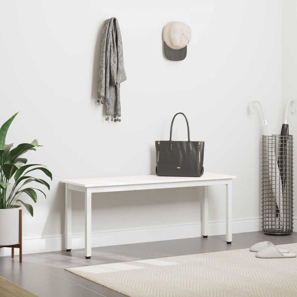 suoliukas Balta 110 x 35 x 45 cm Kietos pušies mediena