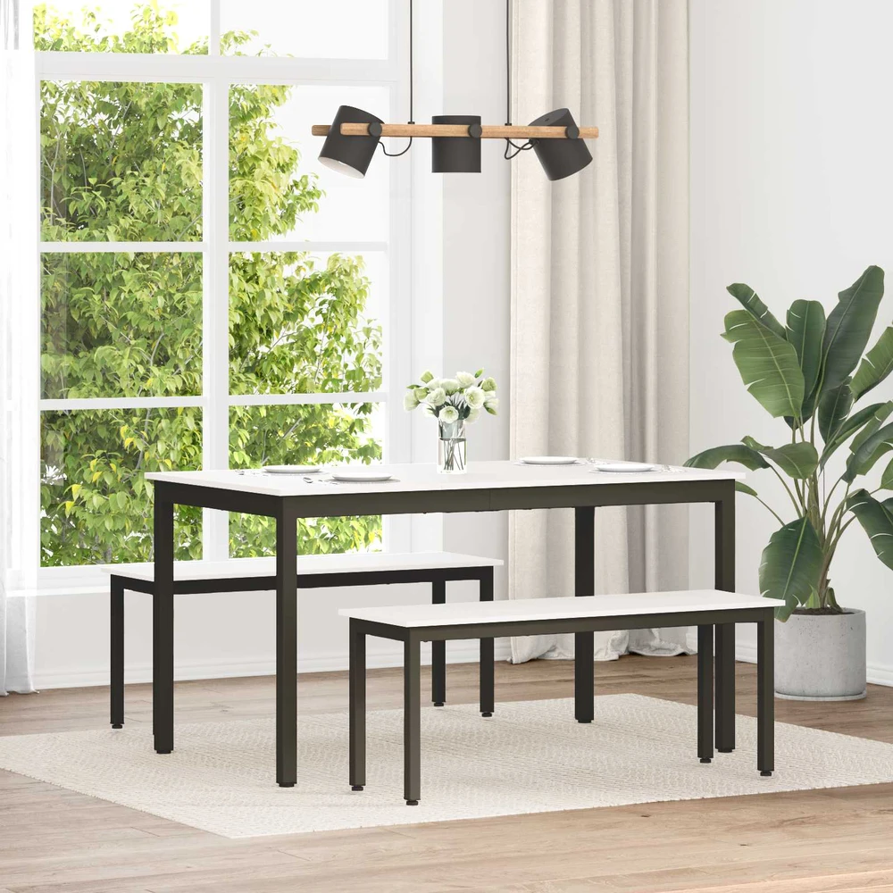 suoliukas Balta 110 x 35 x 45 cm Kietos pušies mediena