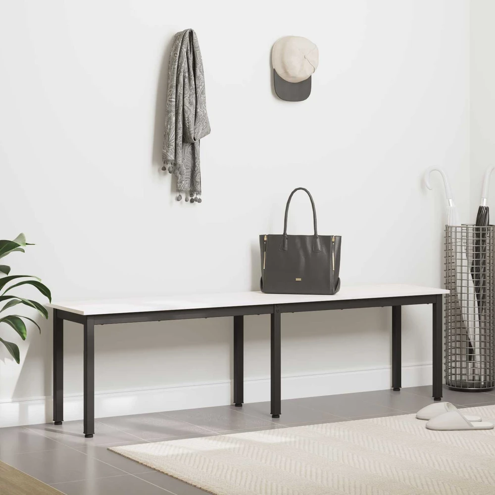 suoliukas Balta 160 x 35 x 45 cm Kietos pušies mediena