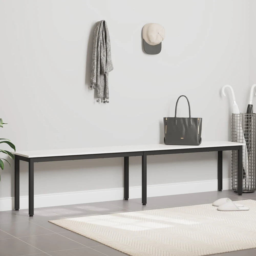 suoliukas Balta 200 x 35 x 45 cm Kietos pušies mediena