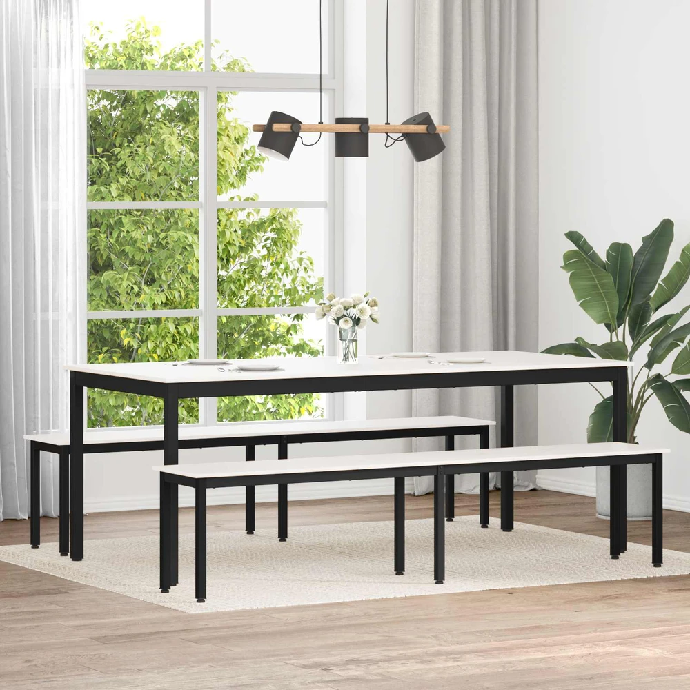 suoliukas Balta 200 x 35 x 45 cm Kietos pušies mediena