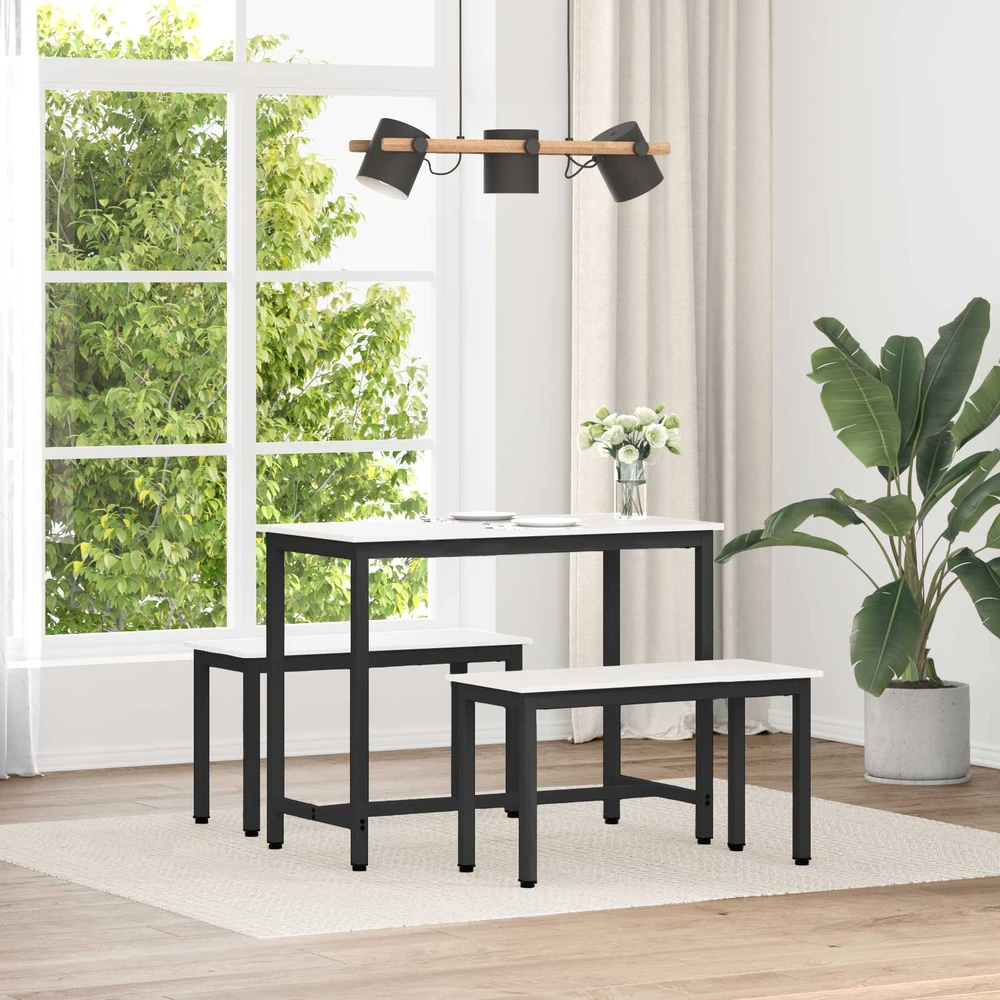 suoliukas Balta 80 x 35 x 45 cm Kietos pušies mediena