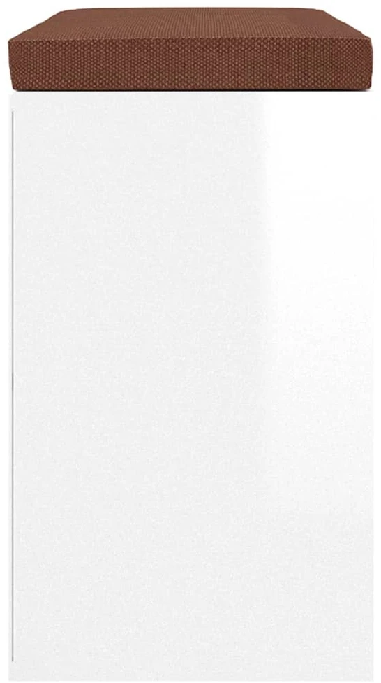 Suoliukas batams, baltas, 103x30x48cm, mediena, blizgus