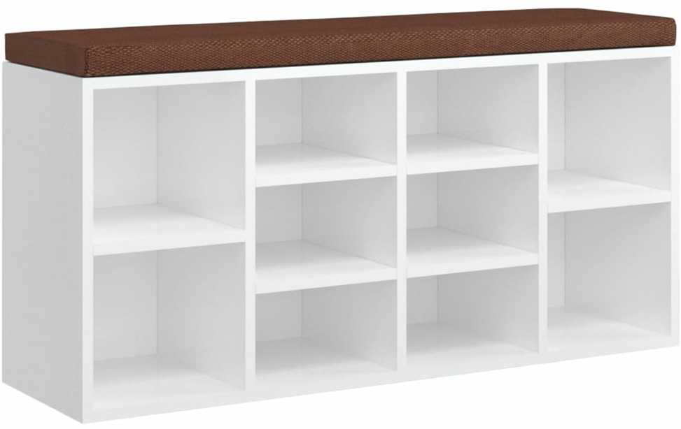 Suoliukas batams, baltas, 103x30x48cm, mediena, blizgus