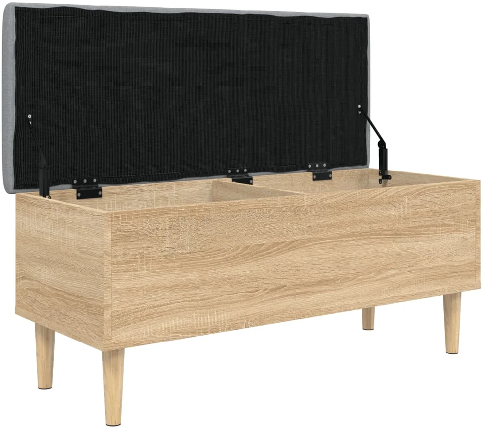 Suoliukas-daiktadėžė, ąžuolo, 102x42x46cm, apdirbta mediena
