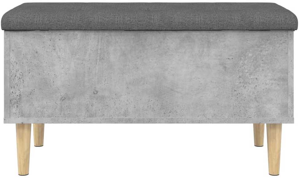 Suoliukas-daiktadėžė, betono, 82x42x46cm, apdirbta mediena