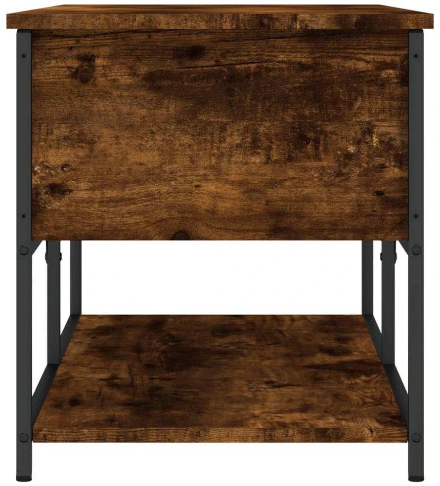 Suoliukas-daiktadėžė, dūminis, 100x42,5x47cm, apdirbta mediena