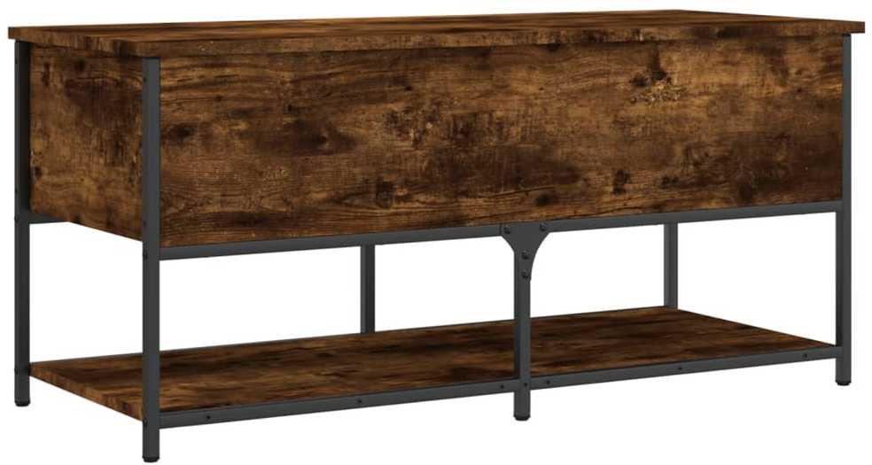 Suoliukas-daiktadėžė, dūminis, 100x42,5x47cm, apdirbta mediena