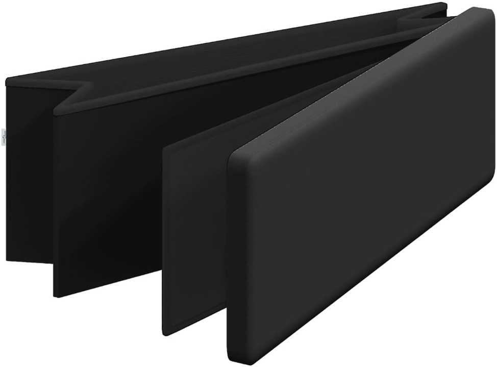 Suoliukas-daiktadėžė, juodos spalvos, PVC, sulankstomas