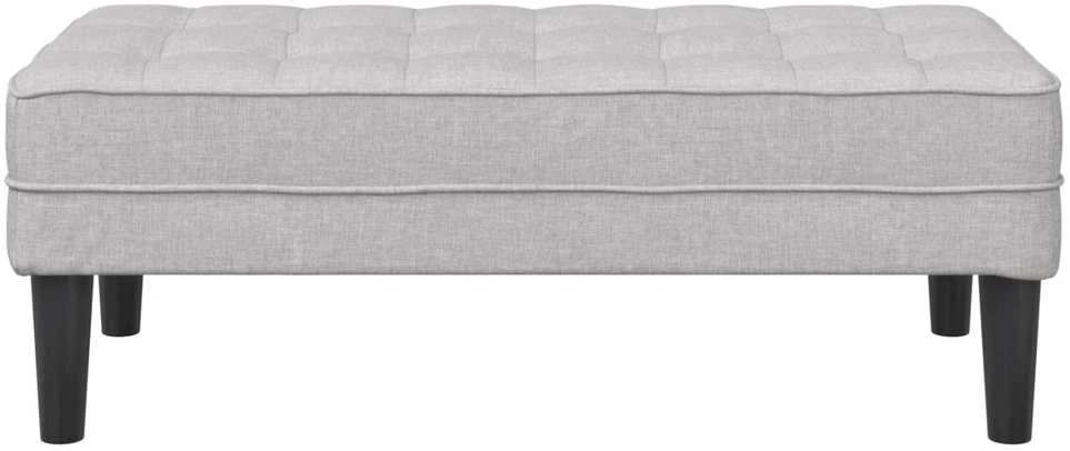 suoliukas su pagalve Debesų pilka 113 x 57 x 39 cm audinys