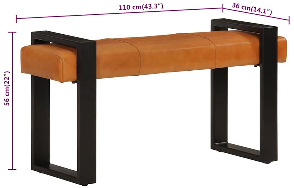 Suoliukas, juodos ir rudos spalvos, 110cm, tikra ožkos oda