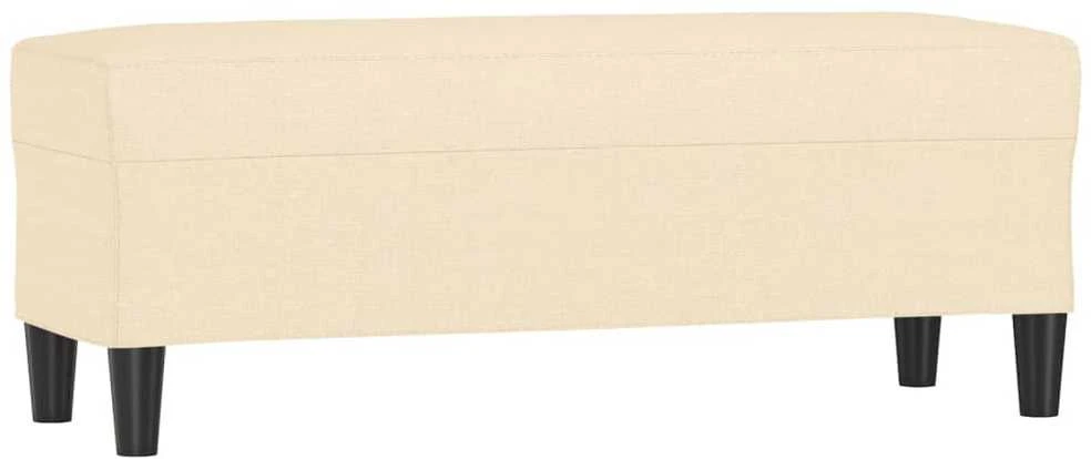 Suoliukas, kreminės spalvos, 100x35x41cm, audinys