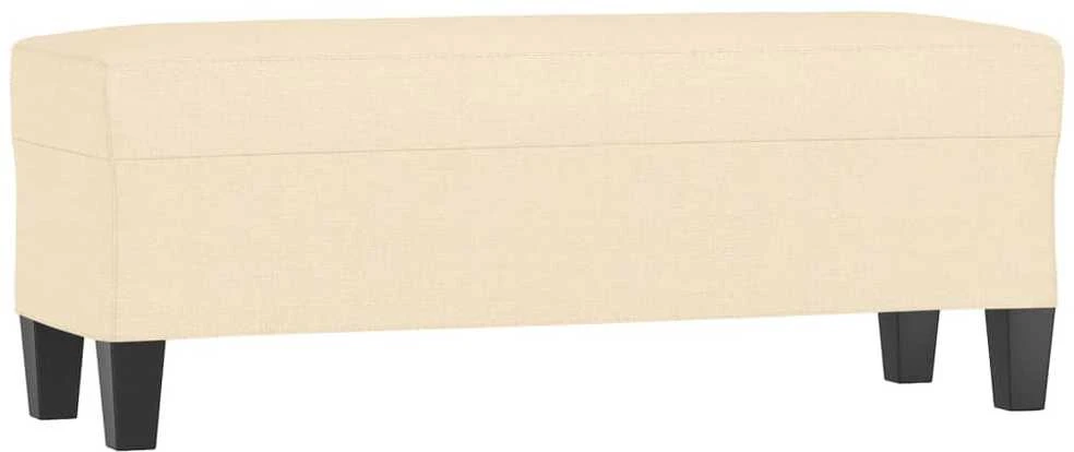 Suoliukas, kreminės spalvos, 100x35x41cm, audinys