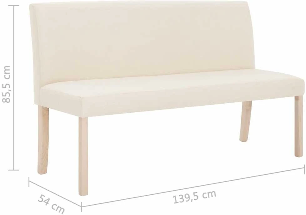 Suoliukas, kreminės spalvos, 139,5cm, poliesteris