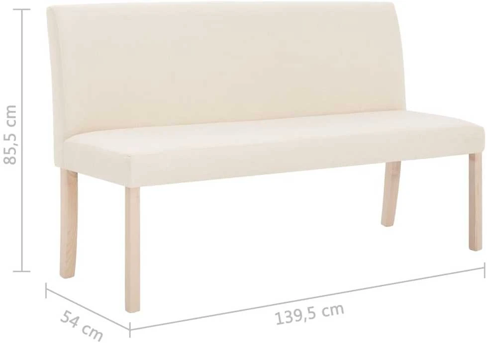 Suoliukas, kreminės spalvos, 139,5cm, poliesteris