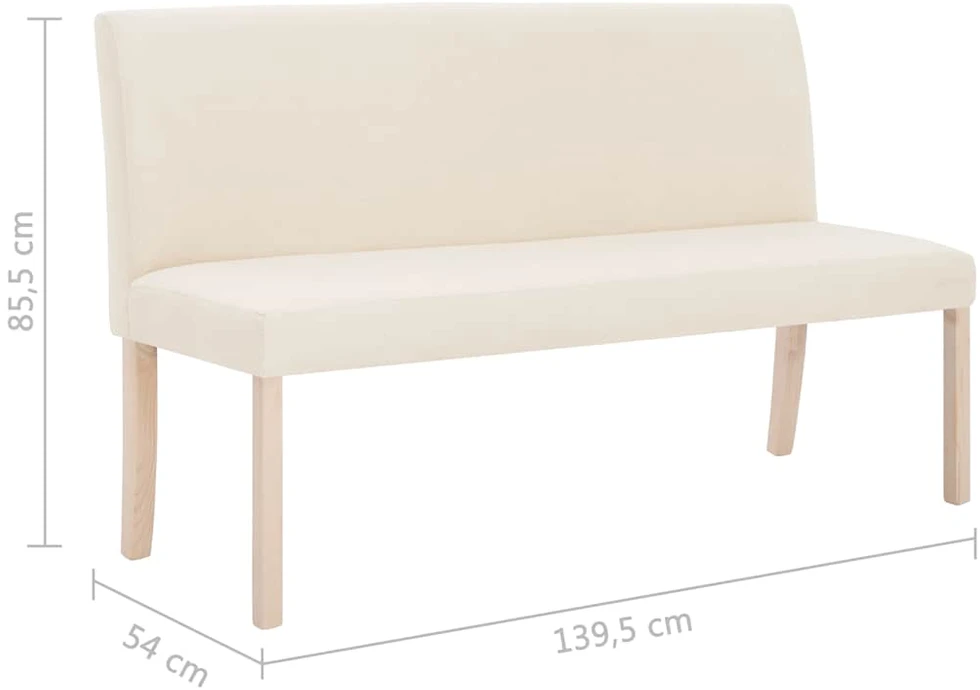 Suoliukas, kreminės spalvos, 139,5cm, poliesteris