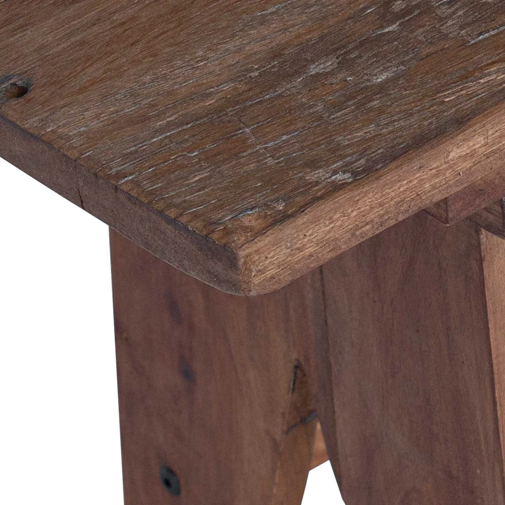 suoliukas Natūrali 100 x 30 x 51 cm Perdirbtos medienos masyvas