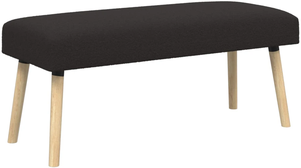 suoliukas Paprastas Juoda 110 x 40 x 46 cm Bouclé