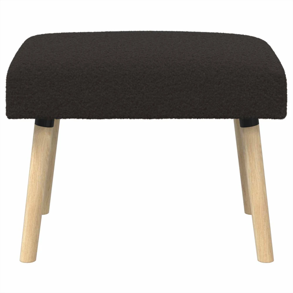 suoliukas Paprastas Juoda 60 x 40 x 45 cm Bouclé