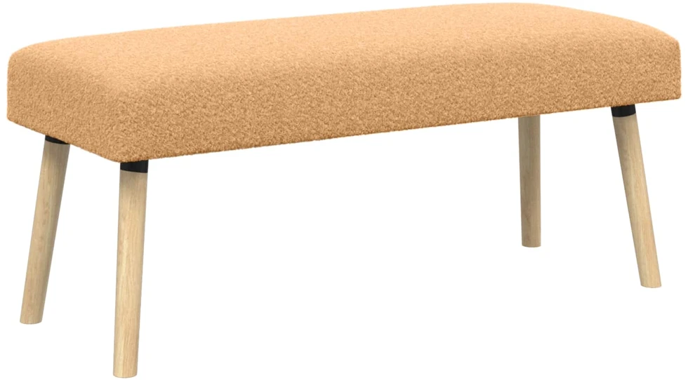 suoliukas Paprastas Smėlio 110 x 40 x 46 cm Bouclé