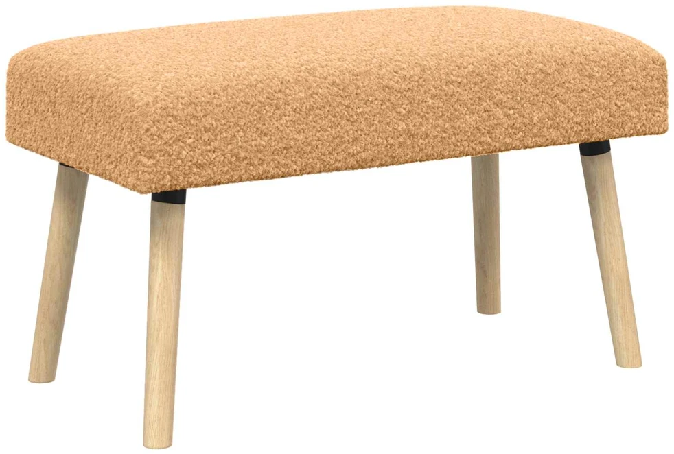 suoliukas Paprastas Smėlio 80 x 40 x 46 cm Bouclé