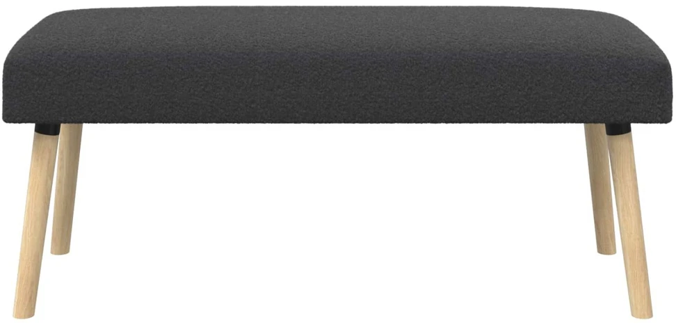 suoliukas Paprastas Tamsiai pilka 110 x 40 x 46 cm Bouclé
