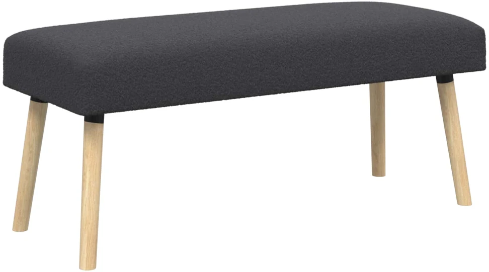 suoliukas Paprastas Tamsiai pilka 110 x 40 x 46 cm Bouclé