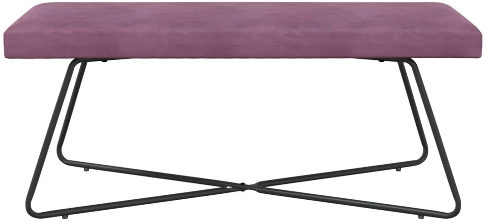 suoliukas Violetinė 110 x 40 x 45 cm Aksomas