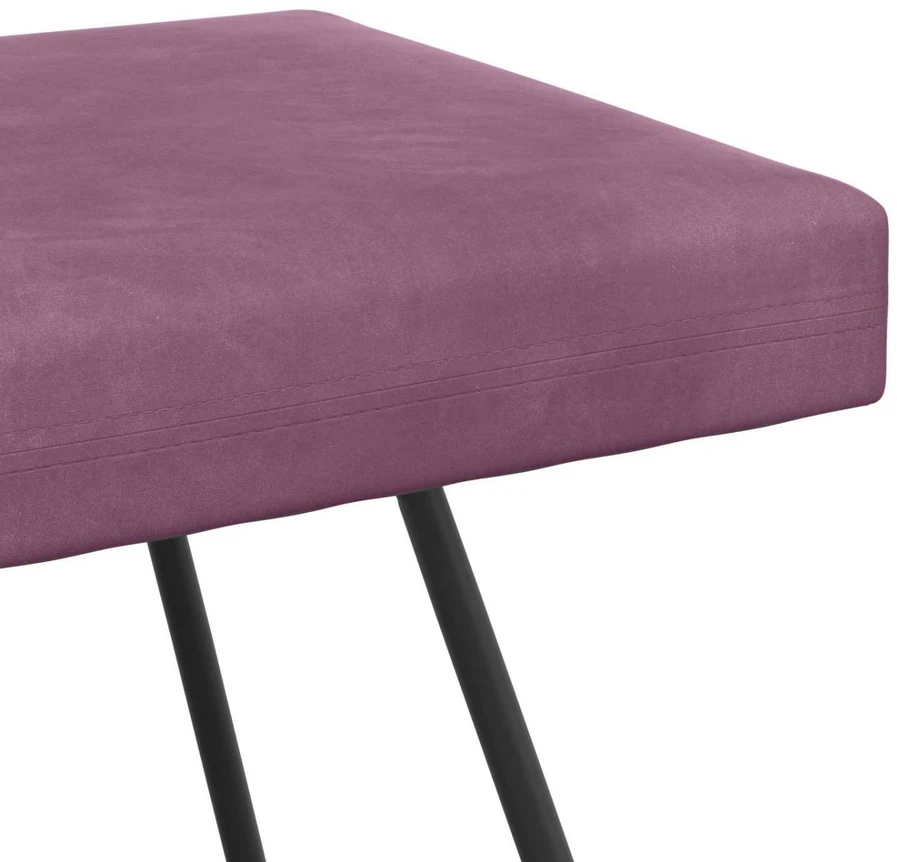 suoliukas Violetinė 110 x 40 x 45 cm Aksomas