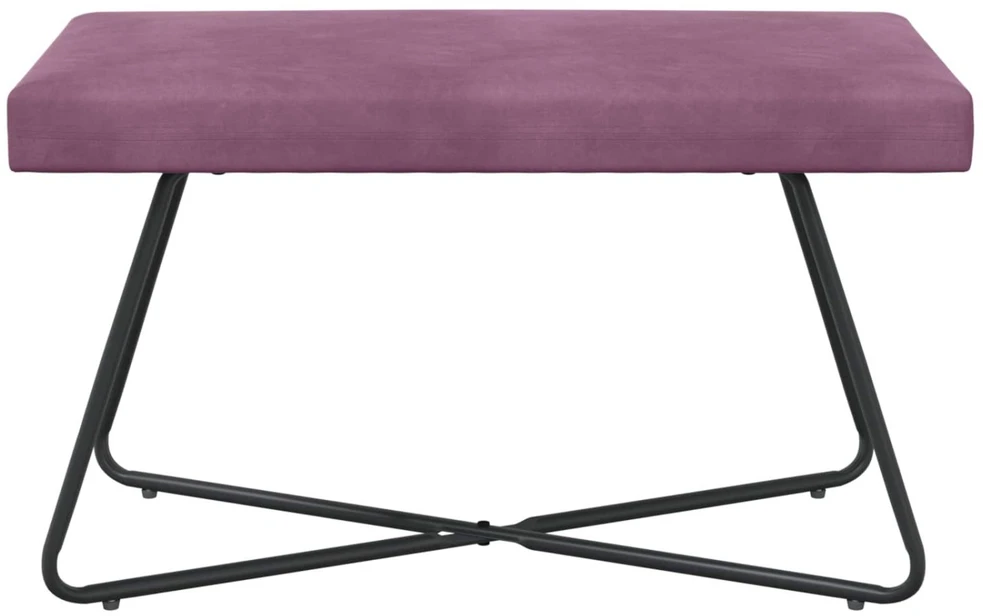 suoliukas Violetinė 80 x 40 x 45 cm Aksomas